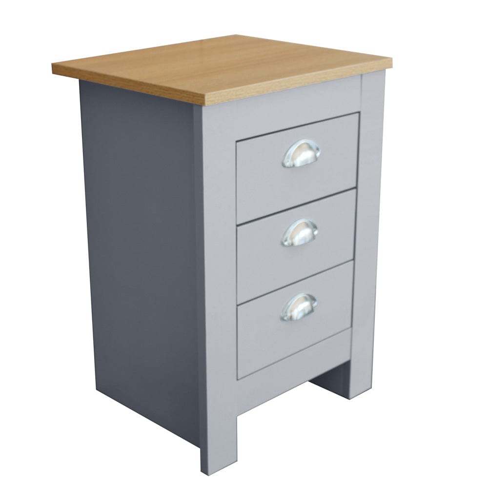 Heritage 3 Drawer Bedside Table Bedside Cabinet