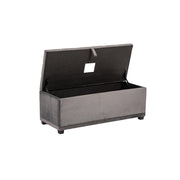 Velvet Rectangle Storage Ottoman Bench