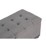 Velvet Rectangle Storage Ottoman Bench