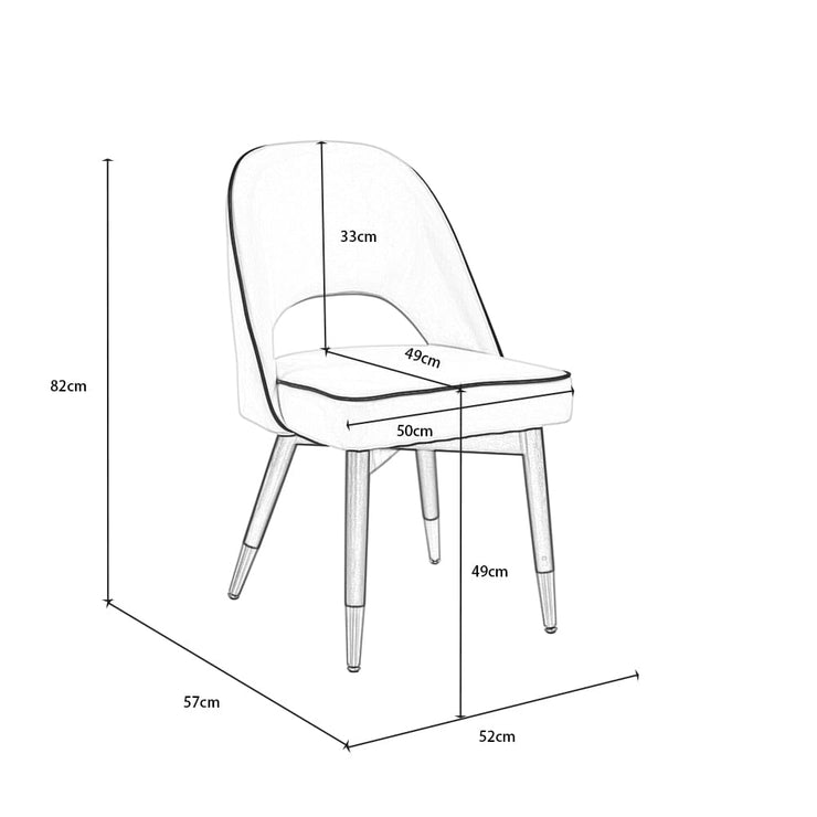 Luna Round Dining Table Set With 2-4 Seater Chairs