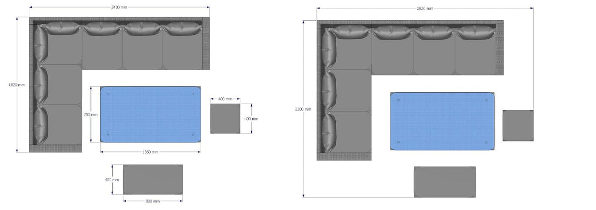 Barcelona 9 Seater Rattan Garden Dining Set with Rising Table In Grey