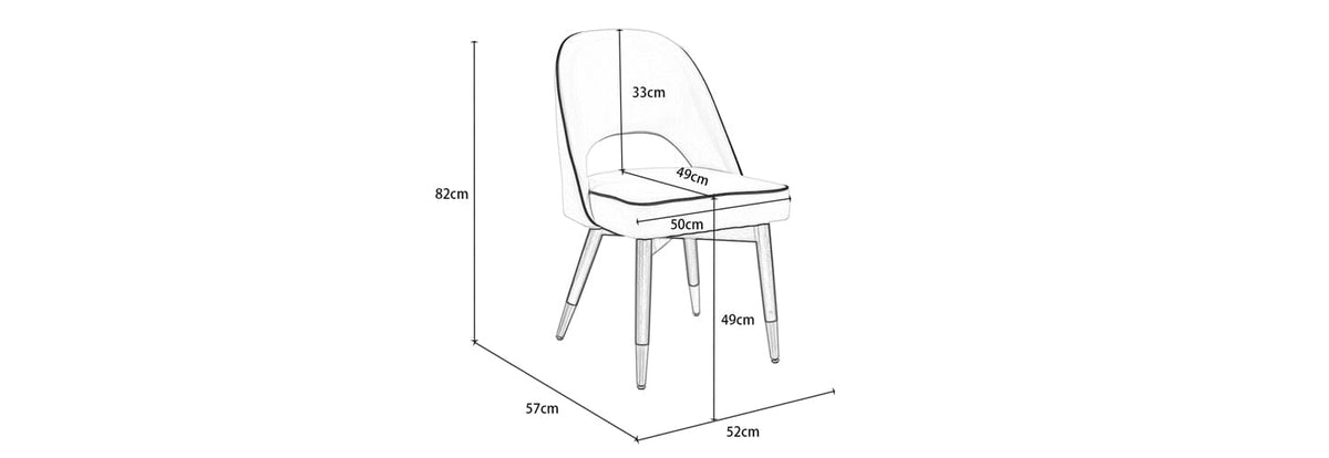 Set Of 2 Amore Boucle Dining Chair In White Teddy Fabric