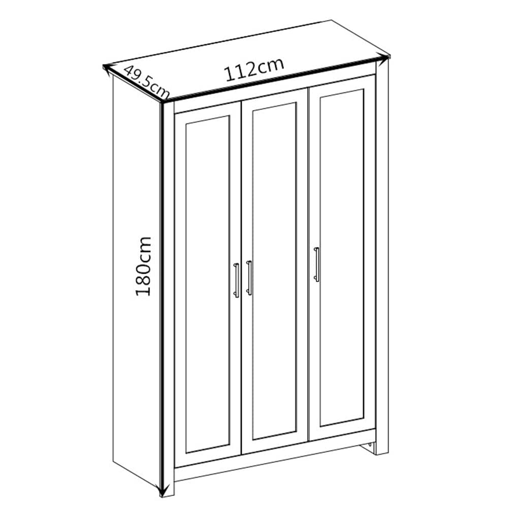 Heritage 3 Door Wardrobe
