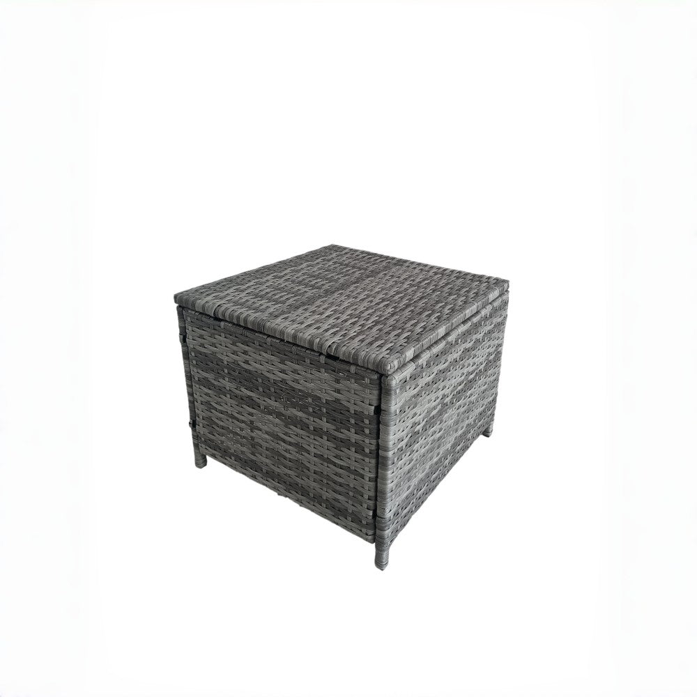 Eton Rattan Garden 8 Seater Cube Set In Grey