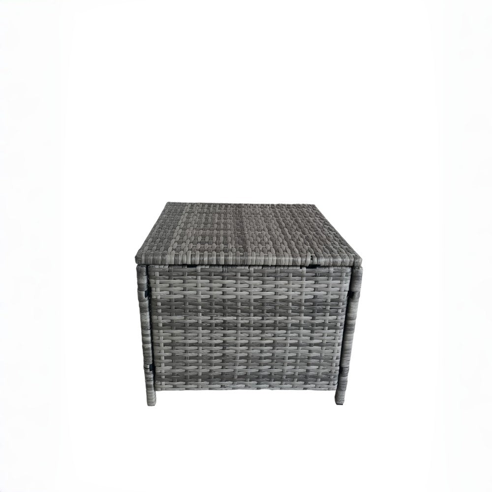 Eton Rattan Garden 8 Seater Cube Set In Grey