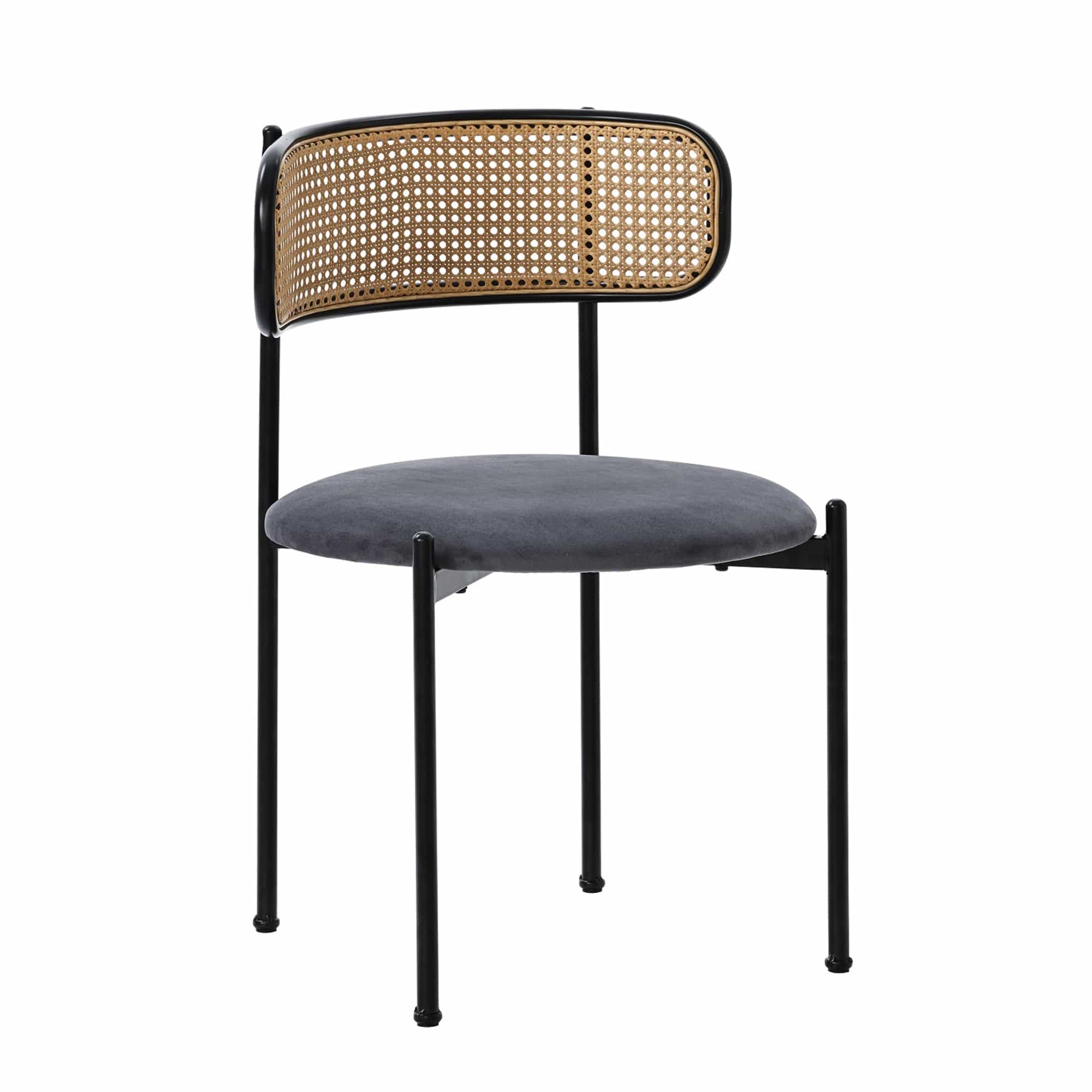Boho 120CM Glass Top Rattan Dining Table Set With Chairs And Bench
