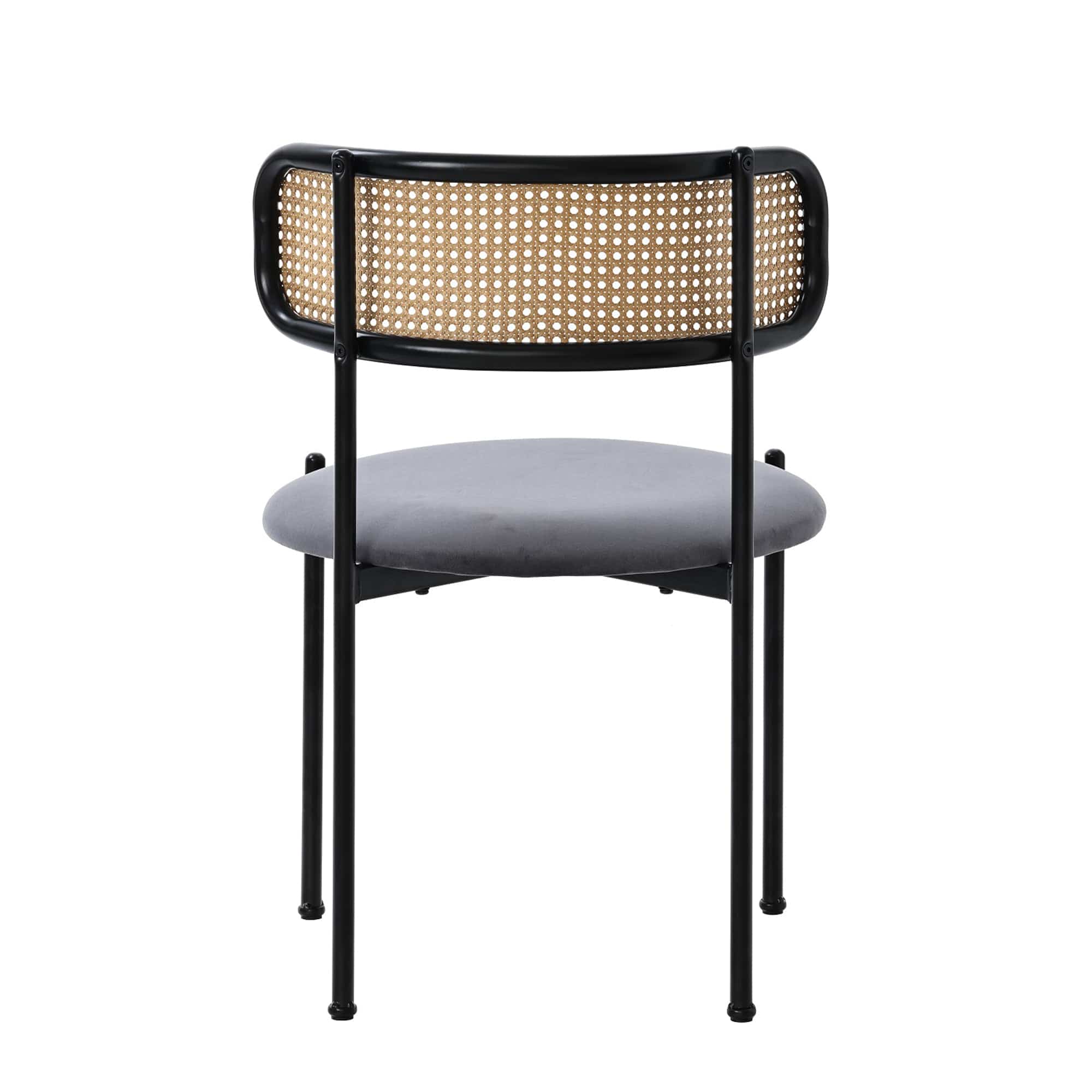 Boho 120CM Glass Top Rattan Dining Table Set With Chairs And Bench