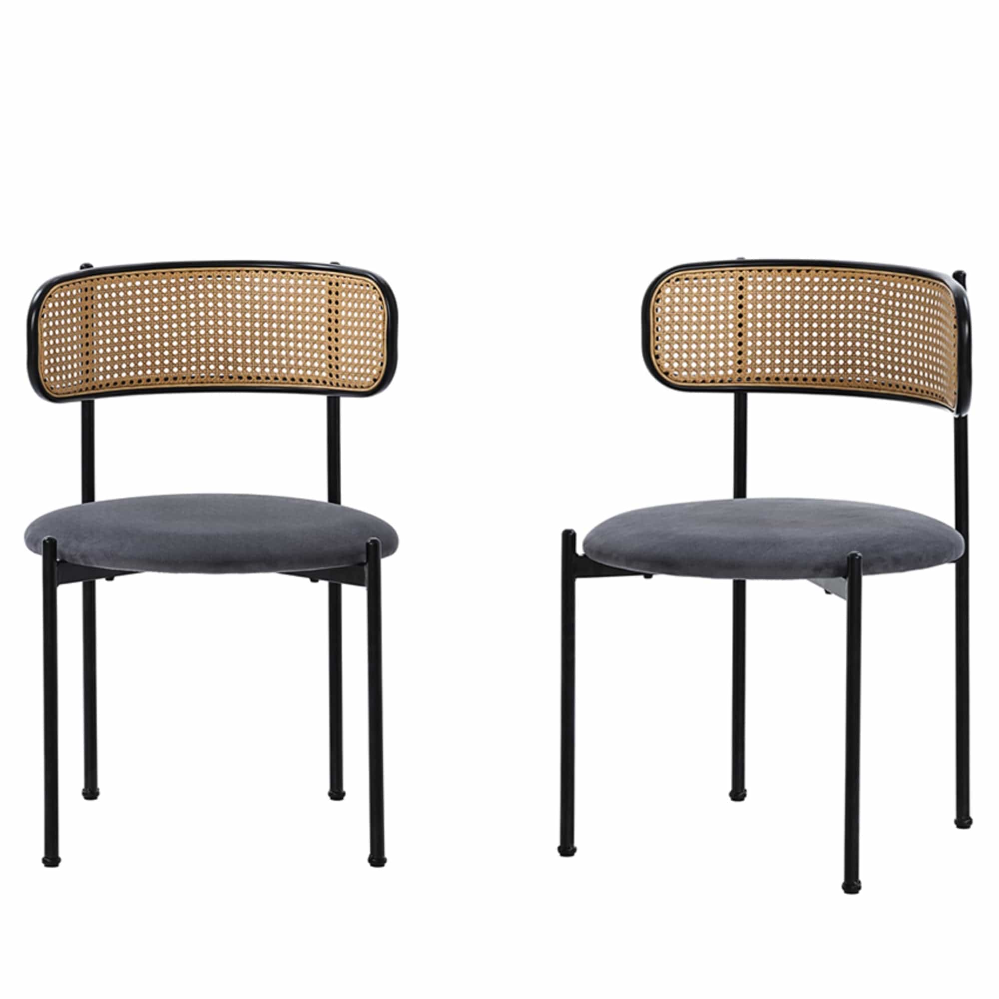 Boho 120CM Glass Top Rattan Dining Table Set With Chairs And Bench