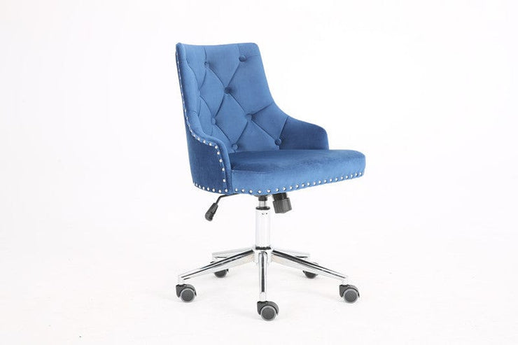 Brigg Office Chair Upholstered Velvet Buttoned Back