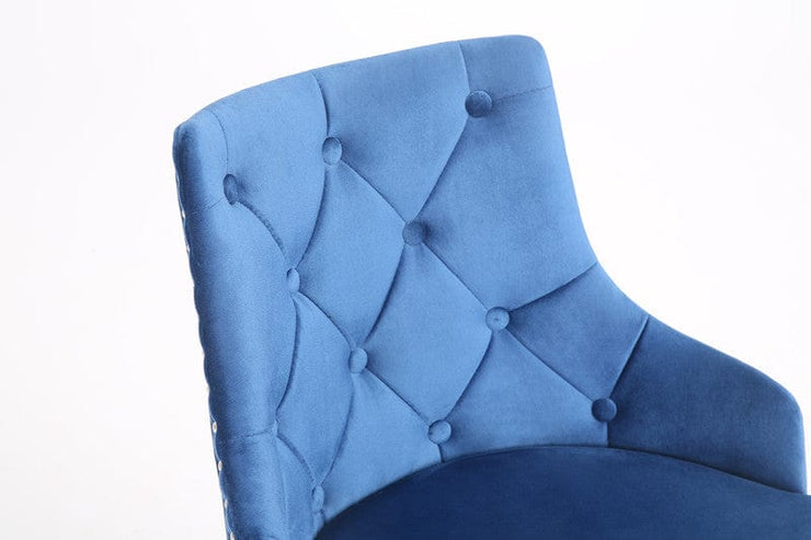Brigg Office Chair Upholstered Velvet Buttoned Back