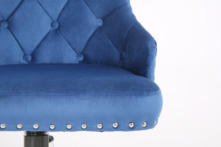 Brigg Office Chair Upholstered Velvet Buttoned Back