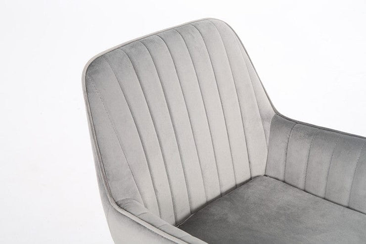 Melton Office Chair Upholstered Velvet Channel Tufted