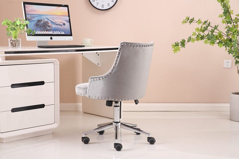 Brigg Office Chair Upholstered Velvet Buttoned Back