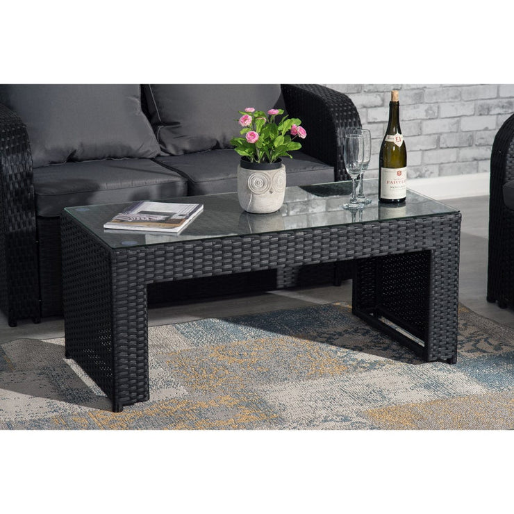 Lotus 9 seater rattan garden furniture deals