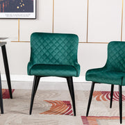 Set of 2 Lisa Velvet Dining Chair