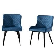 Set of 2 Lisa Velvet Dining Chair