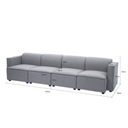 Tessa Modular 4 Seater Sofa with Chaise