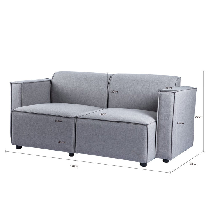 Tessa Modular 2 Seater Sofa with Chaise