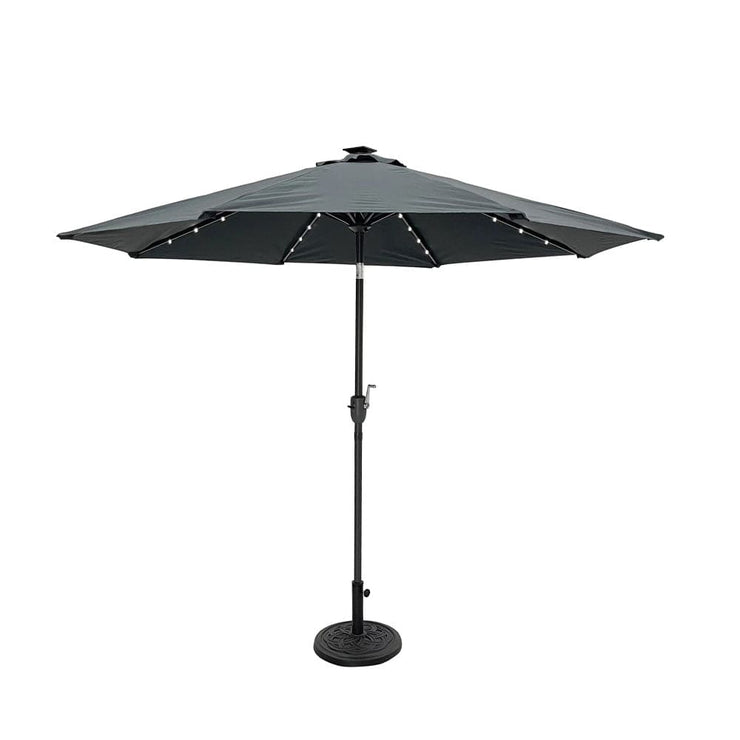 Starry Crank Lift Parasol with Solar LED Lights