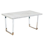 Etta 150cm Marble Effect Trestle 6-8 people Dining Table