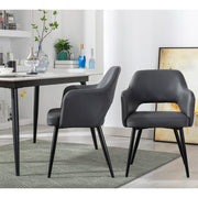 Set Of 2 Nata PU Dining Chair