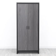 Ely Black Iron Frame 2 Door Wardrobe