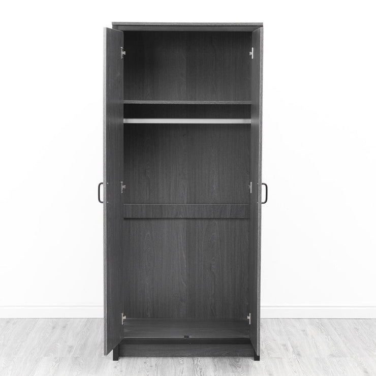 Ely Black Iron Frame 2 Door Wardrobe