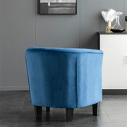 Ascot Buttoned Tub Chair In Blue
