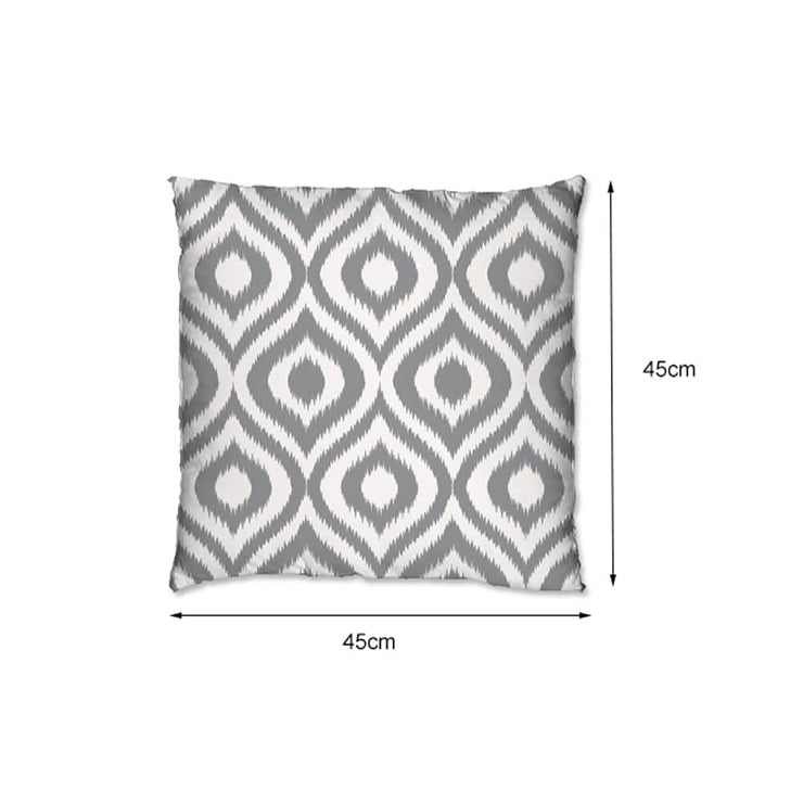 Ashcraft 2 Piece Waterproof Outdoor Scatter Cushions in Grey Pattern