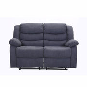 Revere 2 Seater Grey Fabric Recliner Sofa