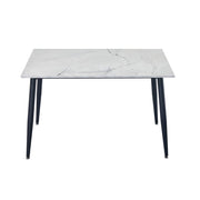 Lisa Rectangle Marbled Effect Dining Table