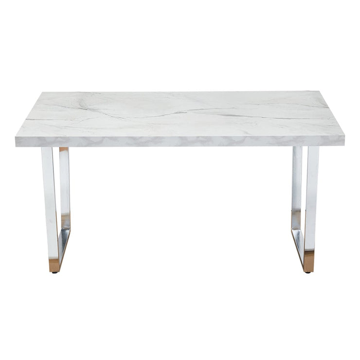 Etta 150cm Marble Effect Trestle 6-8 people Dining Table