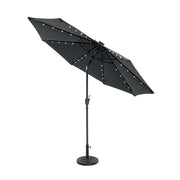 Starry Crank Lift Parasol with Solar LED Lights
