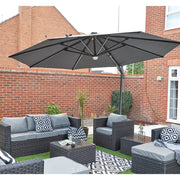 Roma 3.5M CANTILEVER Parasol with Solar LED lights