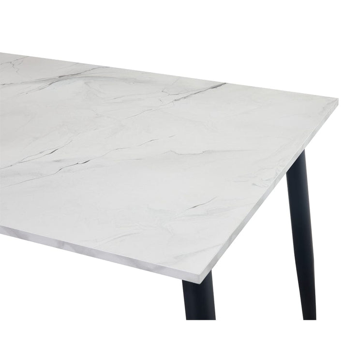 Lisa Rectangle Marbled Effect Dining Table