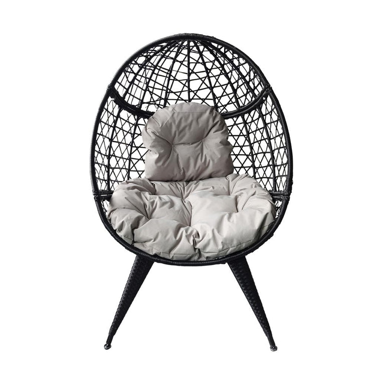 Bradway KD Leisure Standing Chair Garden Rattan Egg Chair with Rain Cover option