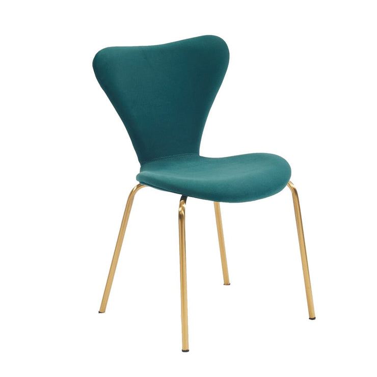 Set Of 4 Etta Velvet Wing Back Dining Chair Upholstered Chair
