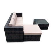 Vancouver 4 Seater Rattan Garden Furniture Set with Rain Cover
