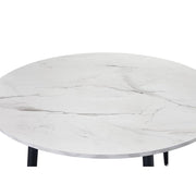 Lisa Round Marbled Effect Dining Table
