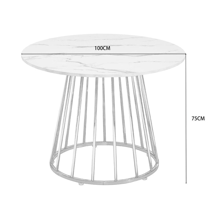 Etta 100cm 4-6 people Round Pedestal Dining Table