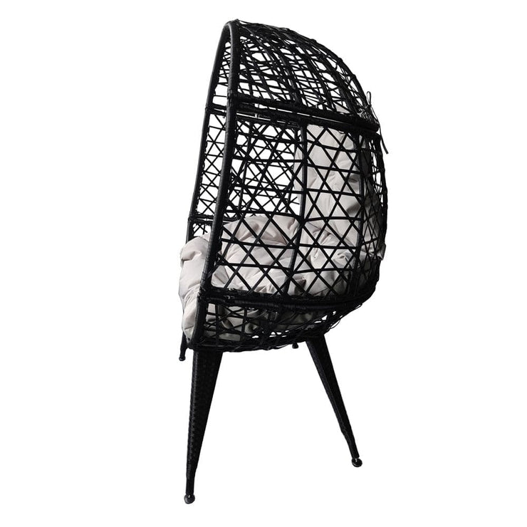 Bradway KD Leisure Standing Chair Garden Rattan Egg Chair with Rain Cover option