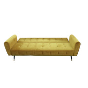 Alessia Velvet Sofa Bed with Buttons