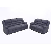 Revere  3+2 Grey Fabric Recliner Sofa Set