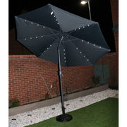 Starry Crank Lift Parasol with Solar LED Lights