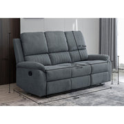 Pancho 3+2+1 Blue Fabric Recliner Sofa Set