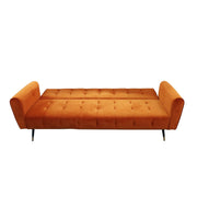 Alessia Velvet Sofa Bed with Buttons