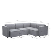 Tessa Modular 3 Seater Corner Sofa with Ottoman