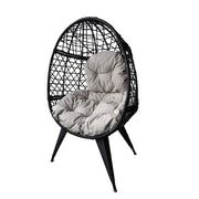 Bradway KD Leisure Standing Chair Garden Rattan Egg Chair with Rain Cover option