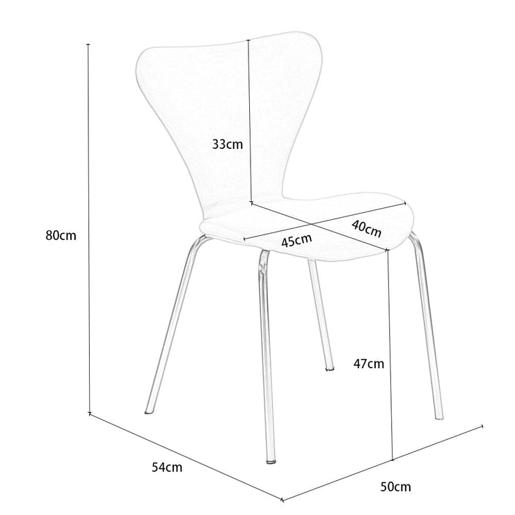 Set Of 4 Etta Velvet Wing Back Dining Chair Upholstered Chair
