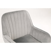 Russell Velvet Office Chair with Gold Legs